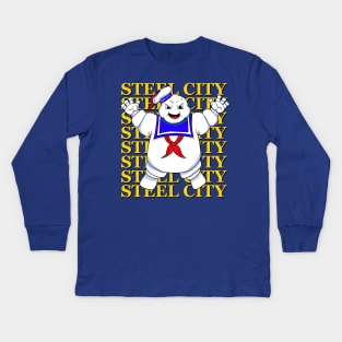 Steel City Stay Puft Kids Long Sleeve T-Shirt